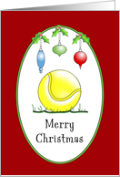 From Business Tennis Christmas Card-Tennis Ball & Ornaments card
