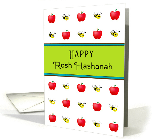 Rosh Hashanah L'shanah Tovah Jewish New Year Card-Apples & Bees card