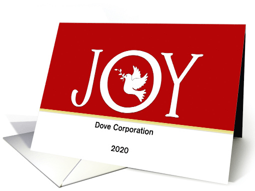 From Business Joy Christmas Card-White Dove-Red... (1123228)