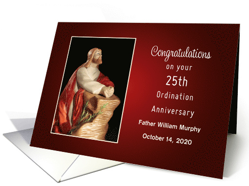 25th Ordination Anniversary Card-Silver Jubilee-Custom... (1153080)