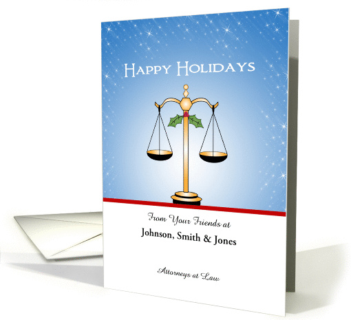 From Law Office-Lawyer Christmas Card-Scales of... (1156048)