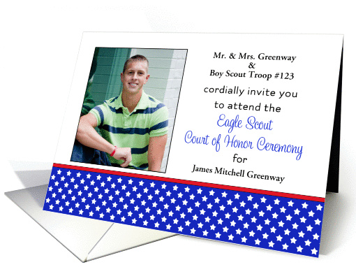 Custom Eagle Scout Court of Honor Photo Card... (1165362)