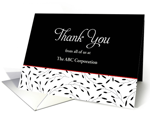 Customer Thank You Card-Black... (1172870)