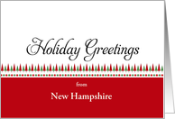 From New Hampshire Christmas Card-Christmas Trees Customizable State card