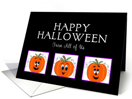 From All / From Group Halloween Card-Three Pumpkins card (1173814)
