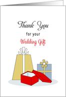 Thank You for Your Wedding Gift - Wedding Gifts and Presents card