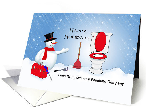 From Plumber Christmas Card-Snowman-Tool... (1177896)