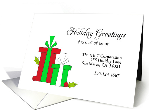 From Business Christmas Card-Custom-Red & Green Christmas... (1180052)