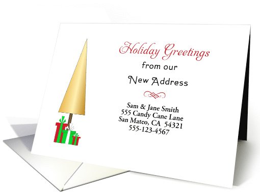 Our New Address Christmas Card-Customizable-Christmas... (1180482)
