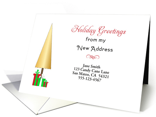 My New Address Christmas Card-Customizable-Christmas... (1180502)