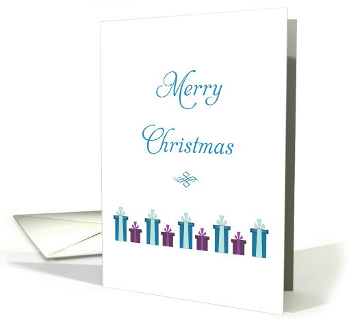 General Christmas Card-Merry Christmas-Holiday Presents and Gifts card