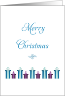 General Christmas Card-Merry Christmas-Holiday Presents and Gifts card