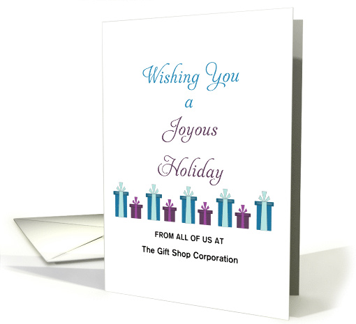 From Business Christmas Card-Customizable Text-Joyous... (1183530)