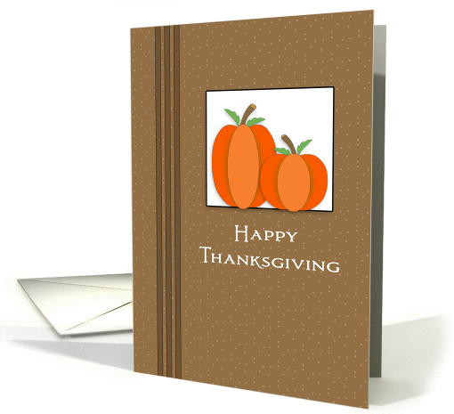 General Thanksgiving Card with Two Pumpkins card (1183952)