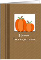 General Thanksgiving Card with Two Pumpkins card