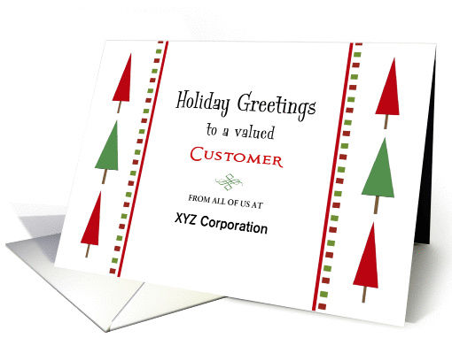 For Customer Christmas Card-Customizable Text-Christmas... (1192776)