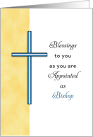 For New Bishop - Religious Life Ordination Card - Cross card