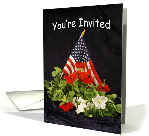 Fourth of July-4th of July-Memorial Day Invitation card (199658)