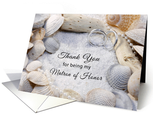 Thank You for Being My Matron of Honor Card-Beach... (218843)