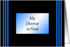 Divorce - Black and Blue card