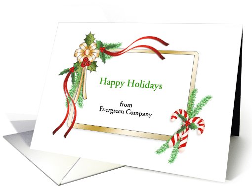 Business Christmas Greeting Card-Candy Canes,... (277381)