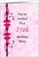 75th birthday invitations from greeting card universe