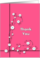 Thank You in Pink card