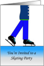 Ice Skating Party Invitation for Boys card