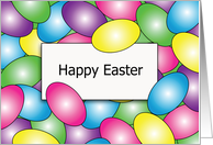 Happy Easter Card, Colorful Easter Eggs card
