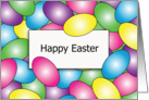 Happy Easter Card, Colorful Easter Eggs card