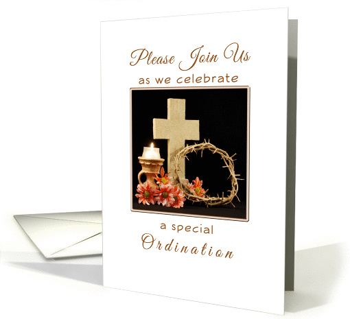 Priesthood Ordination Invitation Cross Bible Grapes Crown... (374418)