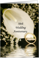 50th Wedding Anniversary Invitation card