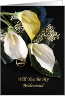 Will you be my Bridesmaid card