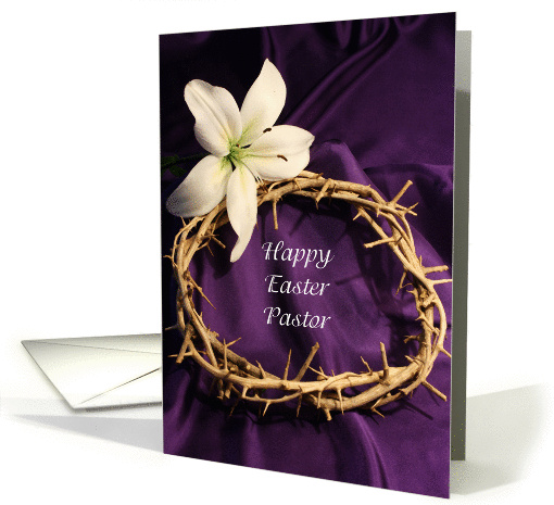 Happy Easter Pastor card (382875)