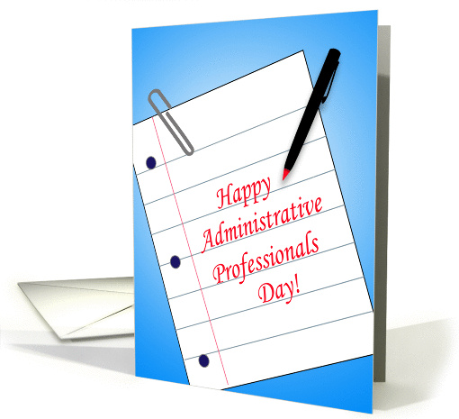 Happy Administrative Professionals Day Greeting Card-Note... (385100)