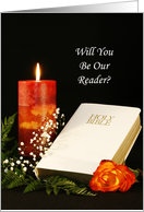 Will You Be Our Reader card