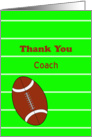 Football Thank You Coach Card