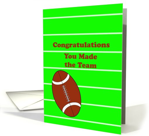Congratulations You Made the Team card (403416)