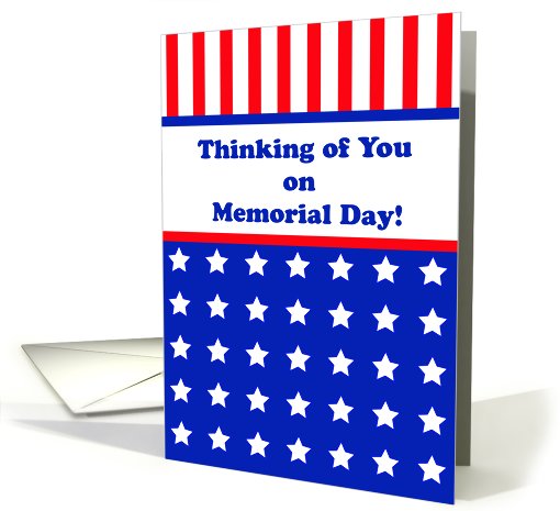 Memorial Day Greeting Card-Stars and Stripes card (430578)
