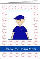 Thank You Team Mom card