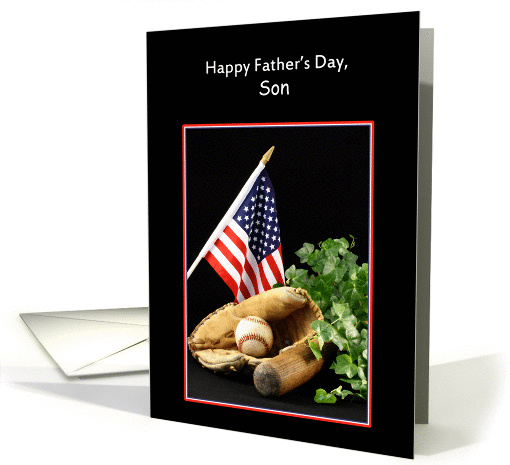 For Son Father's Day Greeting Card with Sports Theme card (435006)