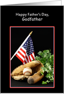 For Godfather Father’s Day Greeting Card with Sports Theme card