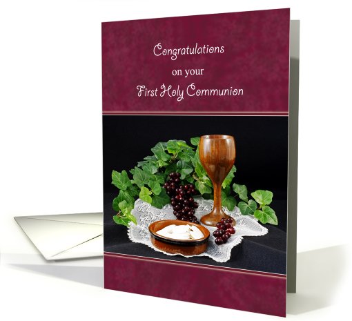 First Holy Communion Congratulations card (436605)