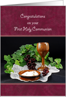 First Holy Communion Congratulations card