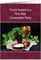 First Holy Communion Invitations card