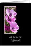 Will You Be Our Reader-Wedding Attendant-Invitation-Greeting Card