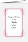 Congratulations Mother of the Bride card