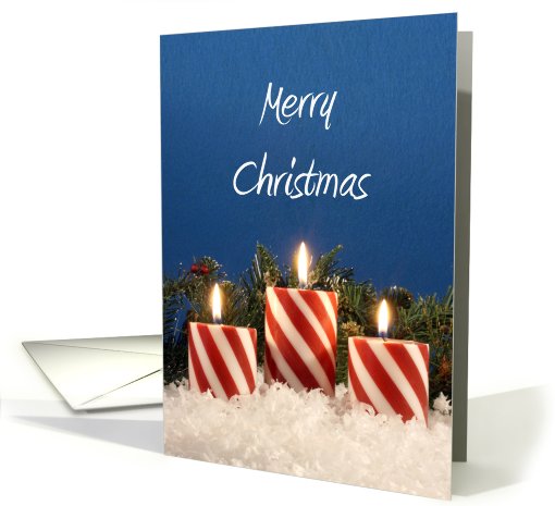 Business Christmas Card with Candles card (499113)