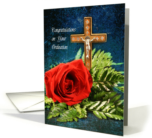 For Female Clergy Ordination Greeting Card-Congratulations Card- card