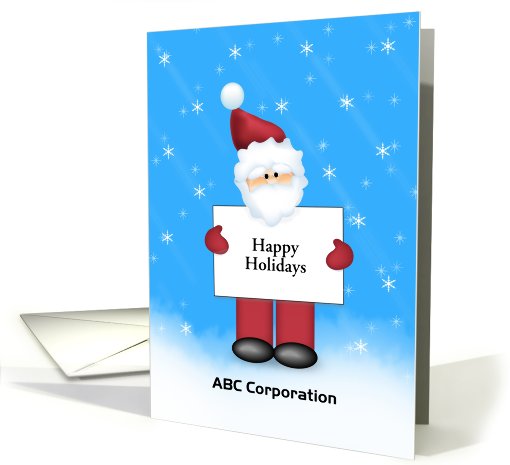 Business Christmas Card-We Appreciate Your Business-Santa... (509434)